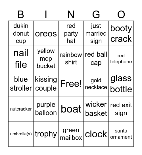 While You Were Sleeping Bingo Card