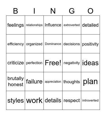 EPIC Bingo Card