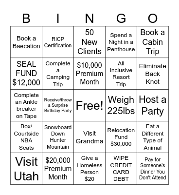 2024 Bingo Card