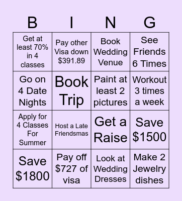 Q1Goals Bingo Card