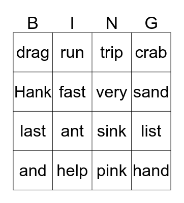 Triumphs 1 Unit 1 Week 5 Bingo Card