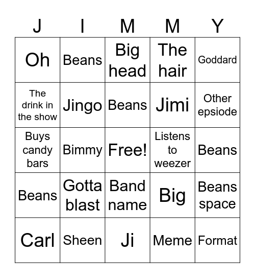 Untitled Bungo Bingo Card