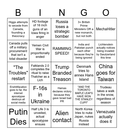 2024 Bingo Card