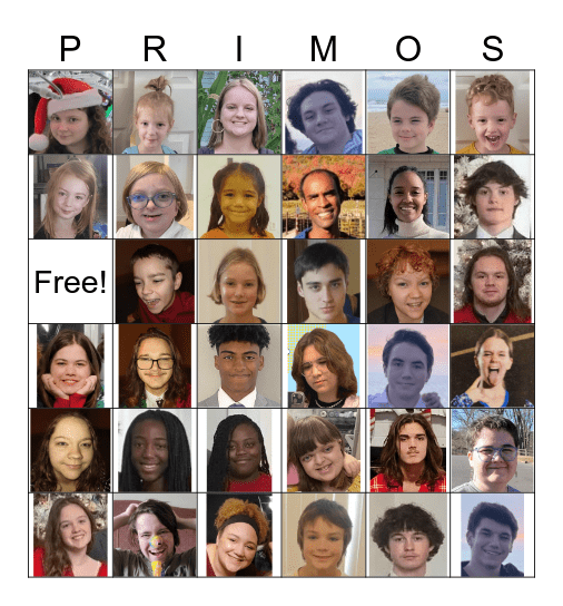 2023 Jeppson Cousin Bingo Card