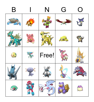 2024 Shiny Bingo Card