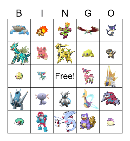2024 Shiny Bingo Card