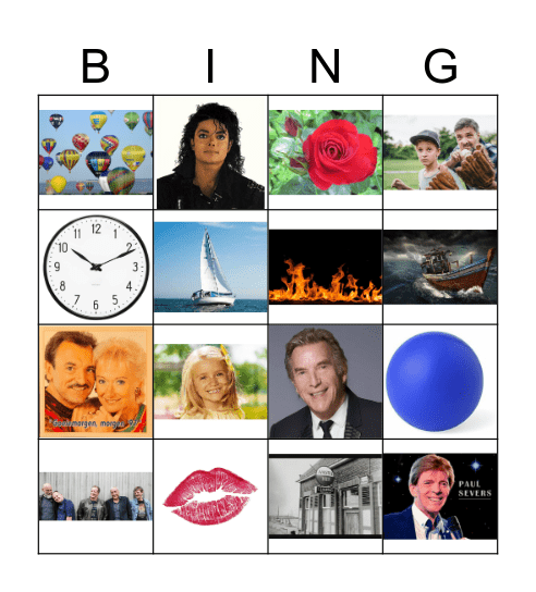 Muziek Bingo Card