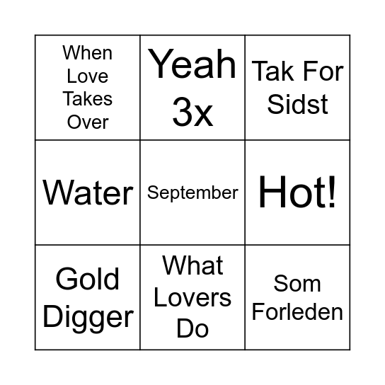 LA BAR BINGO Card