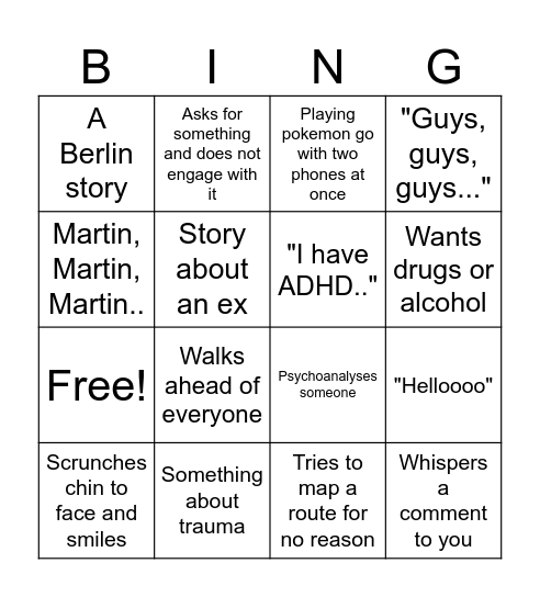 Andras bingo Card