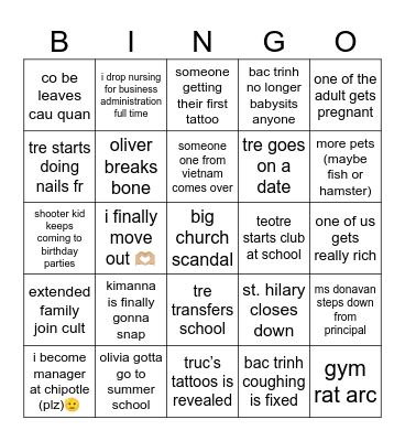 2024 BINGO 🫡 Bingo Card