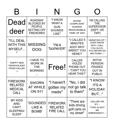 WEST BLOOMFIELD NEW YEAR'S BINGO Card
