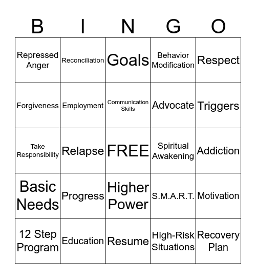 CEC Bingo Card