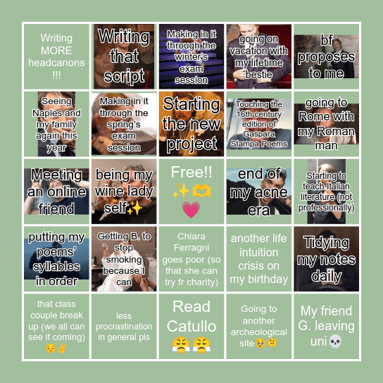 Celere’s 2024 bingo card Bingo Card