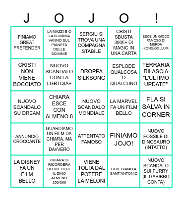 2024 BINGO CARD Bingo Card