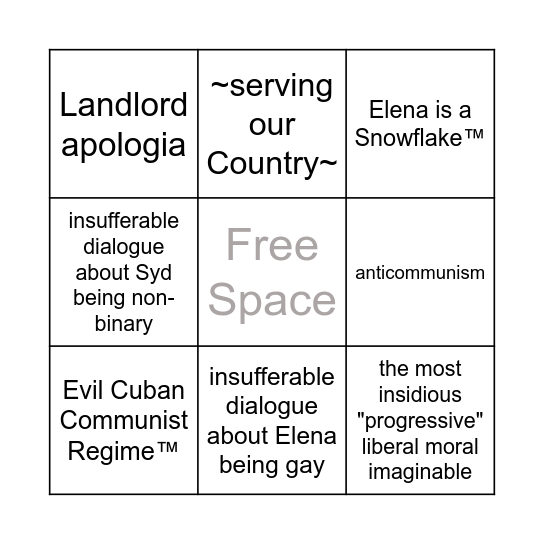 one day at a time bingo Card