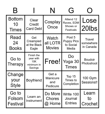 2024 Bingo! Bingo Card