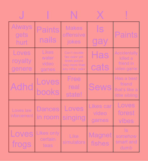 My gay bingo Card