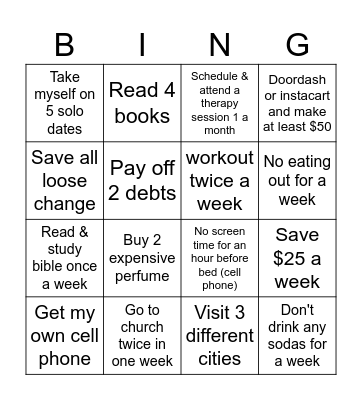 YANNI 2024 BINGO Card