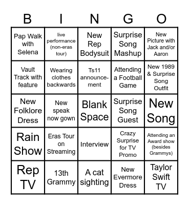 TS 2024 Bingo Card