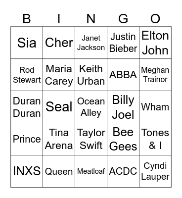 NYE @ The Mad House Bingo Card