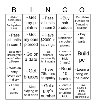 Rhyz's 2024 Bingo Card