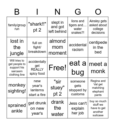 Kids Bingo - Thailand 2023-2024 Bingo Card
