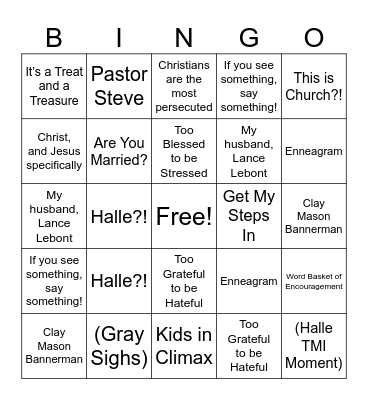 MEGA! Bingo Card