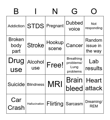 Home Bingo Card