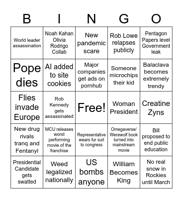 2024 Bingo Card