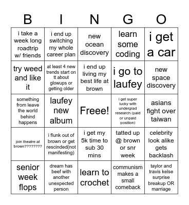 2024 Bingo! Bingo Card