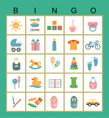 Gender Reveal Bingo Card