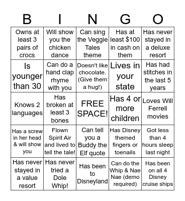 3D and 4T Team Blackout Bingo! Bingo Card