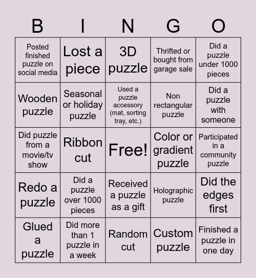 2024 Bingo Card