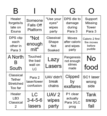 P12S Bingo Card