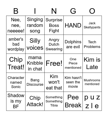 KimKnibbingo Card