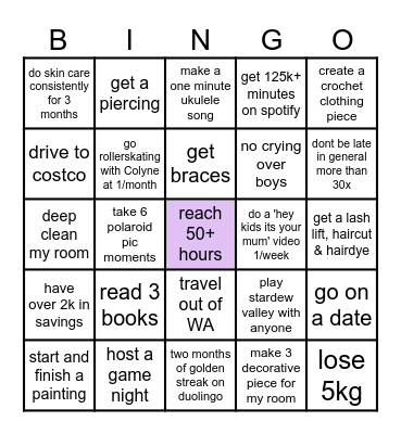 2024 BINGO Card