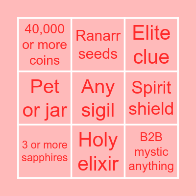 Corp bingo Card