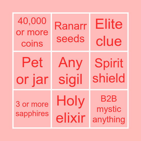 Corp bingo Card