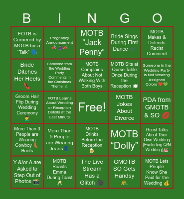 E&BWW Bingo Card