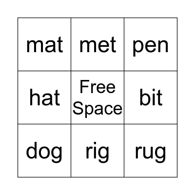 Letter Land group 1 Bingo Card