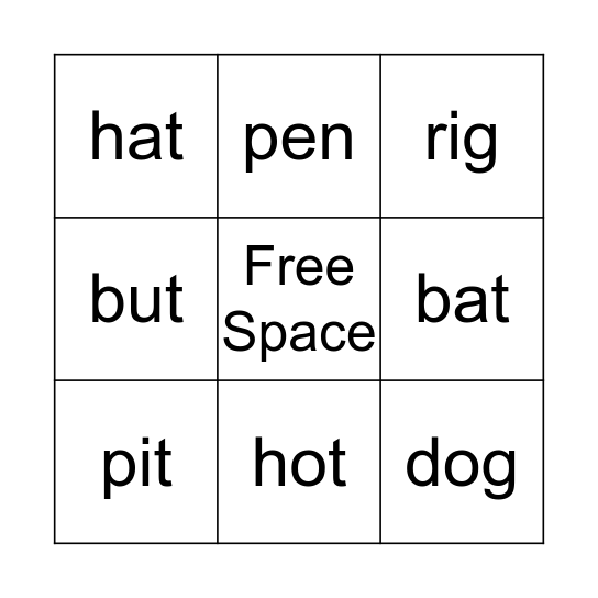 Letter Land group 1 Bingo Card