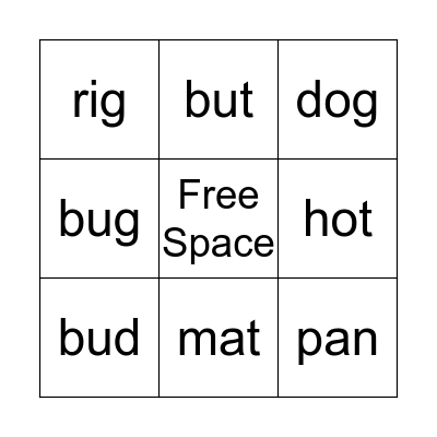 Letter Land group 1 Bingo Card