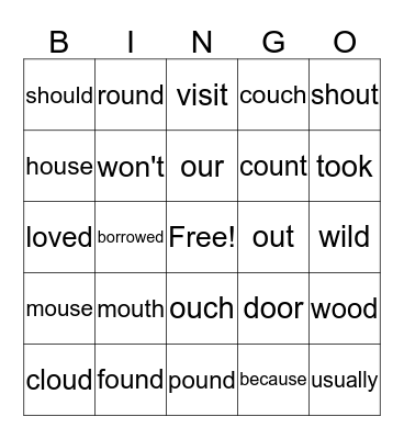 Mole and the Baby Bird Bingo Card