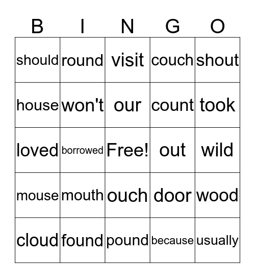 Mole and the Baby Bird Bingo Card