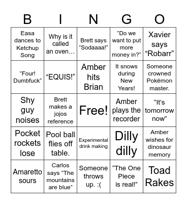 New Years 23/24 Bingo Card