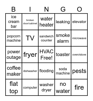 Suite Building Boogaloo Bingo Card