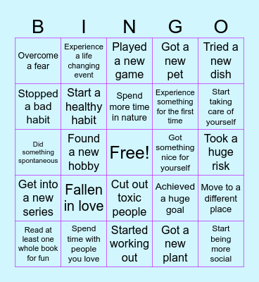 2023 Bingo Card