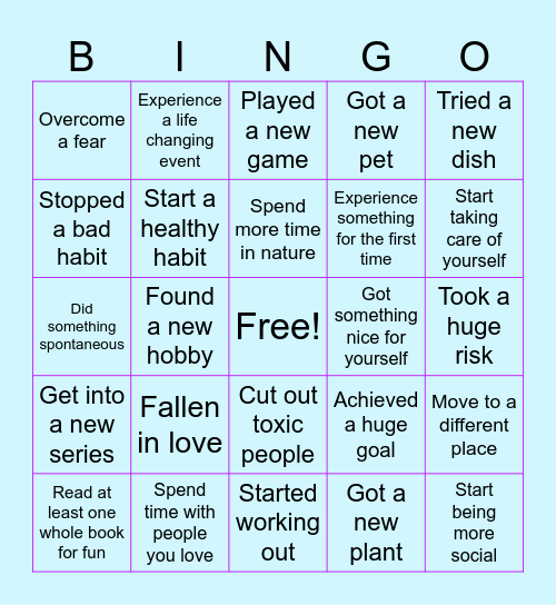 2023 Bingo Card