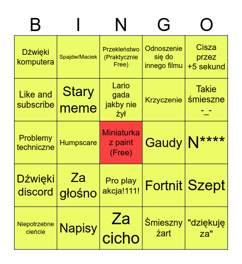 Lario450 Bingo Card