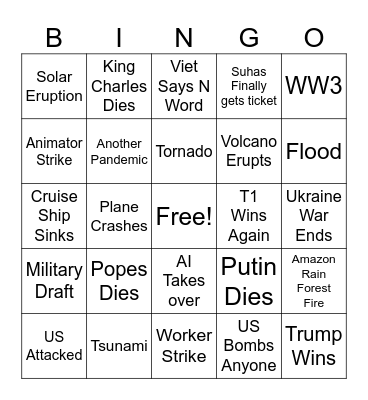 2024 Bingo Card